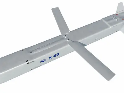 Kh-69 - X-69 stealth cruise missile 3D model