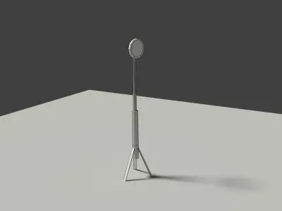 Low Poly Industrial Light Low-poly 3D model