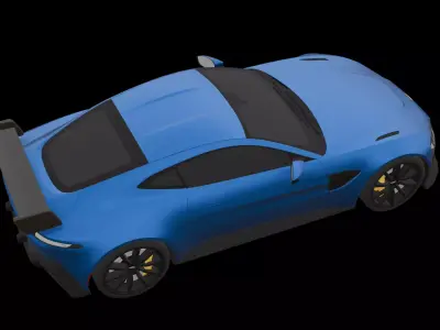 Aston Martin Vantage 2021 F1 - Full color multicolor 3d Print 3D print model