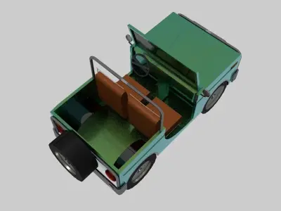 Jeep Low Poly Free low-poly 3D model