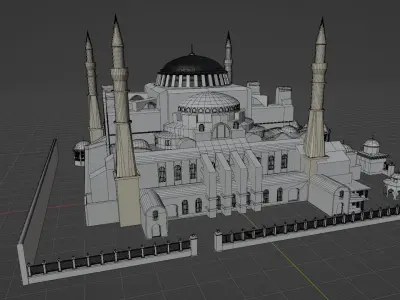 Ayasofya Cami Hagia Sophia 3D 3D model