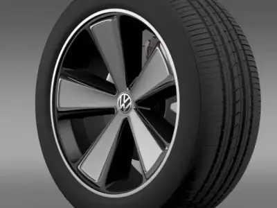 E Bugster Concept 2012 wheel 3D model