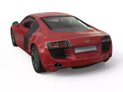 AUDI R8 Low-poly 3D model order