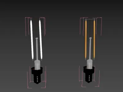 Tubilar Light Bulb 3D model