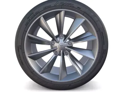 Tesla Model X Wheel 3D model