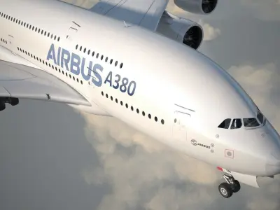 Airbus a320neo with interior 3D model