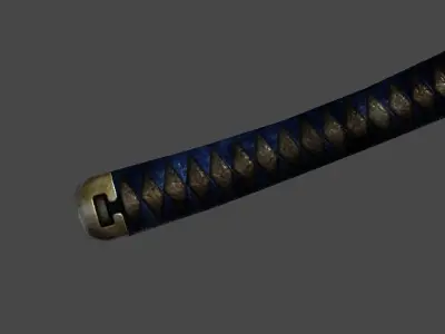 katana5 samurai sword Low-poly 3D model