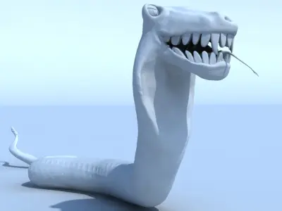 Snake - Lenny The Snake Free low-poly 3D model