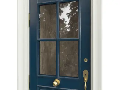 Entrance classic door 99 3D model