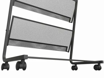 Store Floor-Standing Brochure Stand Magazine Rack 3D model