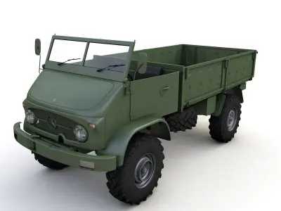 Mercedes Unimog S 404 1955 3D model