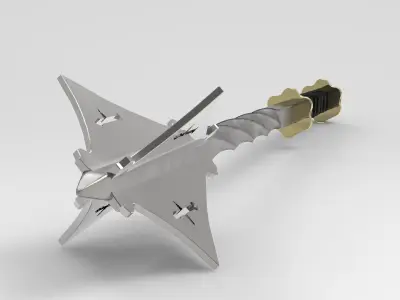 greek mace Low-poly 3D model