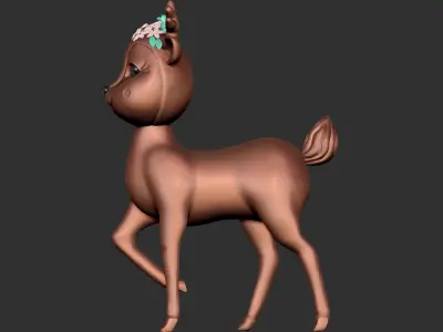 Cute Deer Free 3D model