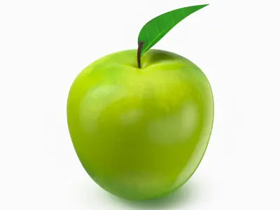 Green Apple 3D model