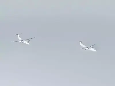 DeHavilland DHC-8-300/Dash-8 Template Free 3D model