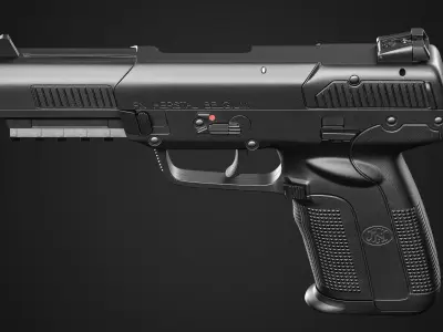 FN Five-SeveN MKII Low-poly 3D model