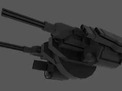 Heavygun machine gun Free 3D model