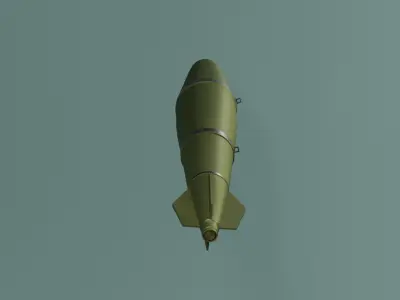 General purpose Aircraft bomb Free low-poly 3D model