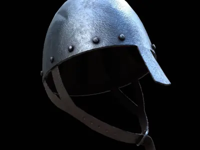 Norman Helmet Low-poly 3D model