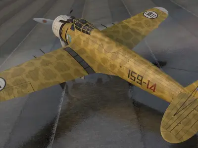 Breda Ba-65 A80 Nibbio 3D model