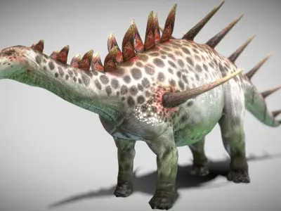 Kentrosaurus Low-poly 3D model