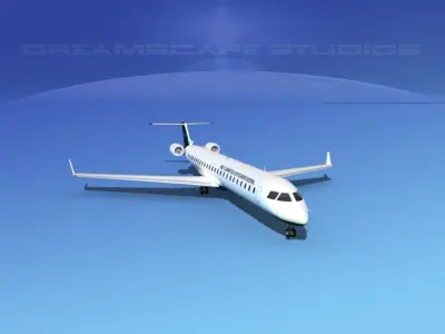 Bombardier CRJ1000 Air Charter Intl 3D model