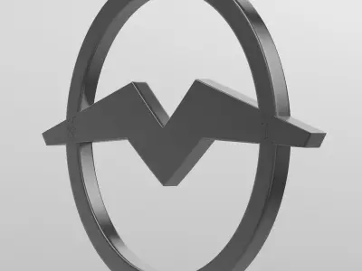mmz logo 3D model