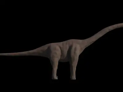 Dinosaur Brachiosaurus Sauropod Low-poly 3D model