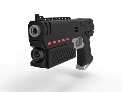Lawgiver Mk2 from the movie Judge Dredd 1995 3D model