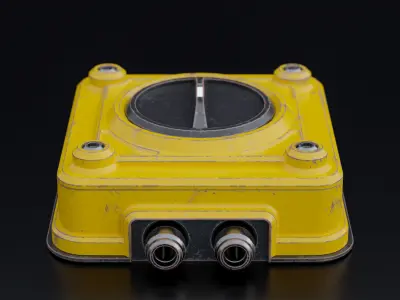 Factory Electrical Switch 11x11x4 Low-poly 3D model