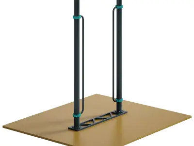 Vertical handrails for wheelchair users Narvik by Kenguru Free low-poly 3D model