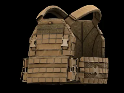 TYR Tactical PICO DSX Assaulter Plate Carrier V1 V2 V3 Low-poly 3D model