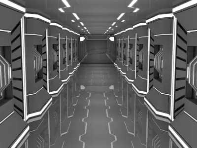 Sci Fi Corridor 3D model