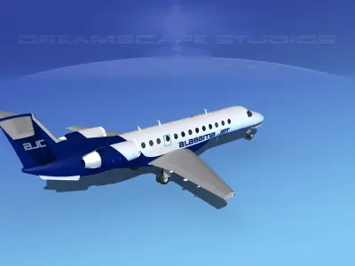 Embraer ERJ-135 Alabama Jet 3D model