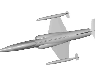 Lockheed F-104 Starfighter 3D model