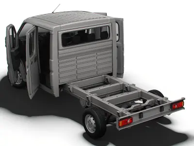 Peugeot Boxer Chassis HQInterior CrCab 3800WB 2023 3D model
