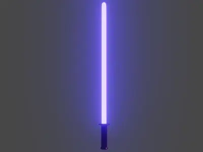 Lightsaber 3d model obj blend fbx  Low-poly 3D model