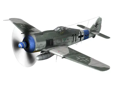 Focke Wulf - FW190 A8 - Black11 3D model