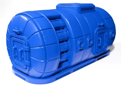 sci-fi modular houses 3D print model