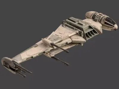 B-wing Starfighter - Star Wars 3D model