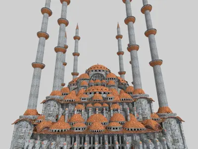 Fantasy Ottoman Mosque 3D model