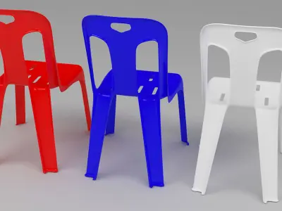 Chair plastic Free 3D model purchase