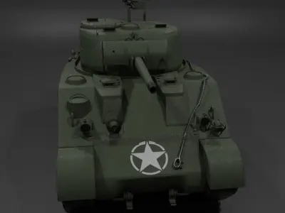 M4 Sherman Medium Tank Free 3D model