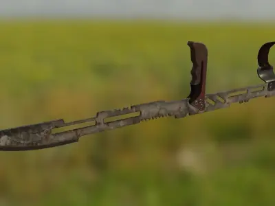 Arm Blades Low-poly 3D model