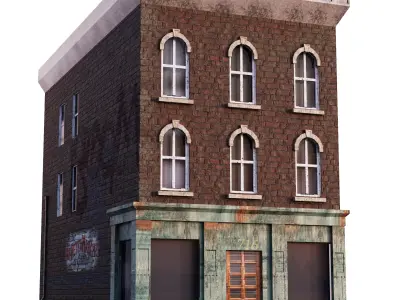 Biulding Asset1 Free low-poly 3D model