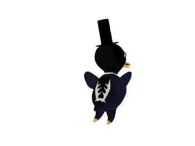 char Pengu the Penguin Low-poly 3D model