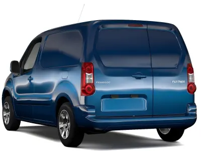 Peugeot Partner Van L1 2017 3D model