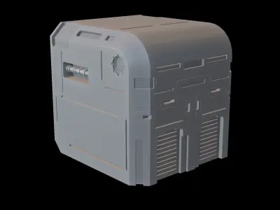 Crate Box  3D model