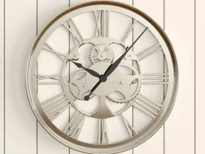 Wanduhr Gear 3D model