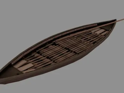 Bangladeshi Boat Low-poly 3D model